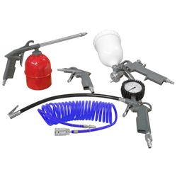 AIRCRAFT Five Pce Kit G Feed Sp Gun Air Dust Par Washer Tyre Inf & Spir Hose